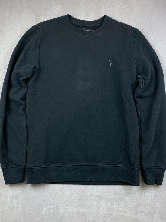 All Saints Other - AllSaints Mens Sweater XS Black Raven Crewneck Pullover Sweatshirt Long Sleeve